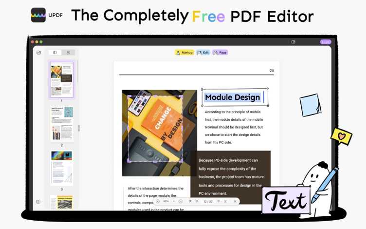 Edit PDF Text and Image for Free