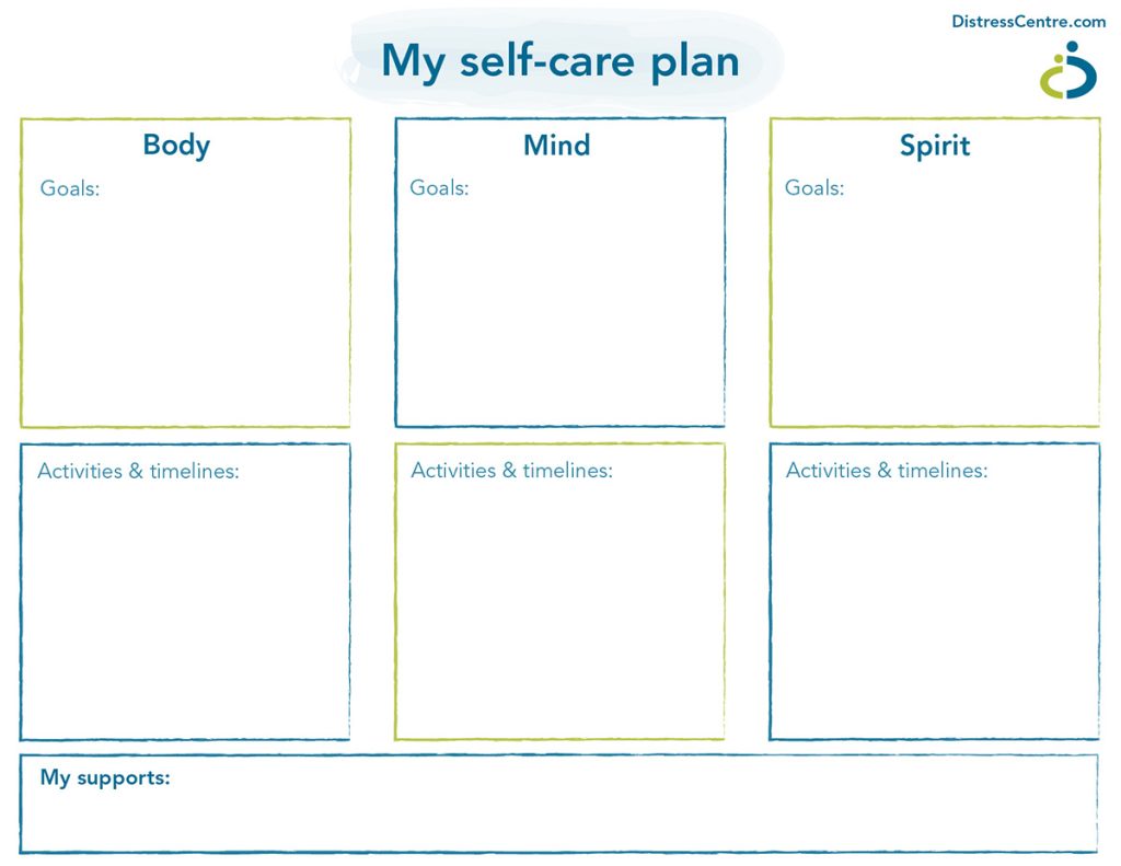 How to Develop a Self-Care Plan