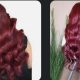 VSHOW hair burgundy human wigs