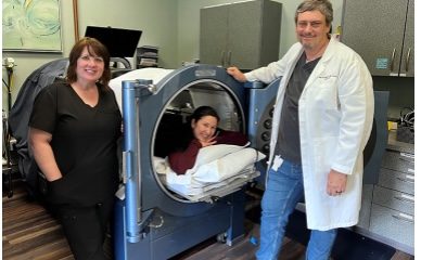 Hyperbaric oxygen therapy aids in natural healing