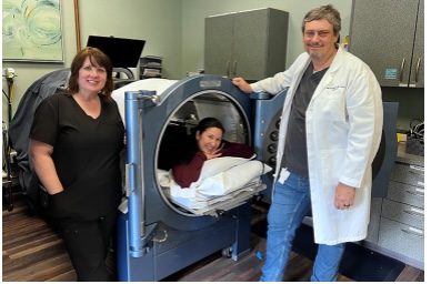 Hyperbaric oxygen therapy aids in natural healing